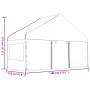 Pavillon mit weißem Polyethylendach 5,88 x 2,23 x 3,75 m von vidaXL, Zelte und Pavillons - Ref: Foro24-362633, Preis: 260,91 ...