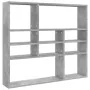Wandregal aus grauem Beton-Sperrholz 90x16x78 cm von vidaXL, Regale und Regale - Ref: Foro24-802943, Preis: 39,98 €, Rabatt: %