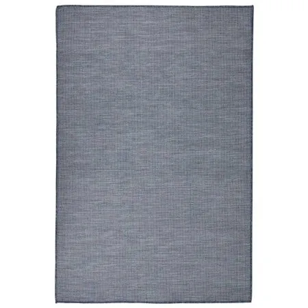 Alfombra de exterior de tejido plano azul 120x170 cm de vidaXL, Alfombras - Ref: Foro24-340795, Precio: 34,84 €, Descuento: %