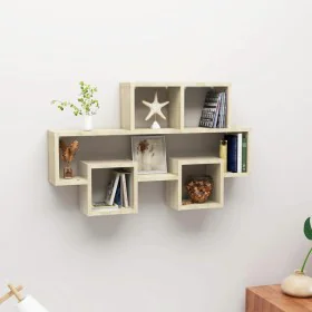 Autoförmiges Wandregal aus Eichenholz, 82 x 15 x 51 cm von vidaXL, Regale und Regale - Ref: Foro24-807253, Preis: 28,06 €, Ra...
