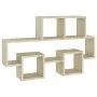 Autoförmiges Wandregal aus Eichenholz, 82 x 15 x 51 cm von vidaXL, Regale und Regale - Ref: Foro24-807253, Preis: 28,06 €, Ra...