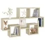 Autoförmiges Wandregal aus Eichenholz, 82 x 15 x 51 cm von vidaXL, Regale und Regale - Ref: Foro24-807253, Preis: 28,06 €, Ra...