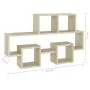 Car-shaped wall shelf engineered oak wood 82x15x51cm by vidaXL, Shelves and shelves - Ref: Foro24-807253, Price: 28,06 €, Dis...