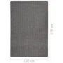 Grauer flachgewebter Outdoor-Teppich 120x170 cm von vidaXL, Teppiche - Ref: Foro24-340774, Preis: 37,85 €, Rabatt: %