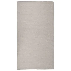 Taupegrauer flachgewebter Outdoor-Teppich 80x150 cm von vidaXL, Teppiche - Ref: Foro24-340778, Preis: 25,35 €, Rabatt: %