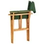 Director's chair solid green acacia wood by vidaXL, Garden chairs - Ref: Foro24-45953, Price: 65,75 €, Discount: %