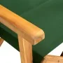 Director's chair solid green acacia wood by vidaXL, Garden chairs - Ref: Foro24-45953, Price: 65,75 €, Discount: %