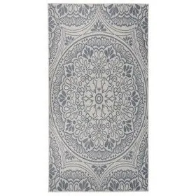 Flachgewebter Outdoor-Teppich mit blauen Streifen 80x150 cm von vidaXL, Teppiche - Ref: Foro24-340827, Preis: 23,56 €, Rabatt: %
