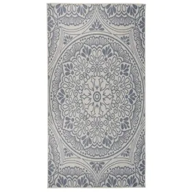 Outdoor flat weave rug with blue stripes 80x150 cm by vidaXL, Rugs - Ref: Foro24-340827, Price: 23,57 €, Discount: %