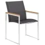 Garden chairs 4 units textilene and gray stainless steel by vidaXL, Garden chairs - Ref: Foro24-46516, Price: 379,31 €, Disco...