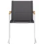 Garden chairs 4 units textilene and gray stainless steel by vidaXL, Garden chairs - Ref: Foro24-46516, Price: 379,31 €, Disco...