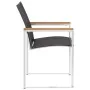 Garden chairs 4 units textilene and gray stainless steel by vidaXL, Garden chairs - Ref: Foro24-46516, Price: 379,31 €, Disco...