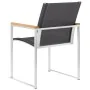 Garden chairs 4 units textilene and gray stainless steel by vidaXL, Garden chairs - Ref: Foro24-46516, Price: 379,31 €, Disco...