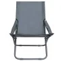 Sillas de playa plegables 2 unidades tela gris de vidaXL, Sillas de jardín - Ref: Foro24-47905, Precio: 105,14 €, Descuento: %