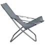 Folding beach chairs 2 units gray fabric by vidaXL, Garden chairs - Ref: Foro24-47905, Price: 105,14 €, Discount: %