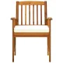 Garden dining chairs 3 units with solid acacia wood cushions by vidaXL, Garden chairs - Ref: Foro24-312129, Price: 262,07 €, ...