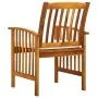 Sillas de comedor jardín 3 uds con cojines madera maciza acacia de vidaXL, Sillas de jardín - Ref: Foro24-312129, Precio: 263...