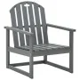 Sillones de jardín 2 unidades madera maciza de acacia gris de vidaXL, Sillas de jardín - Ref: Foro24-312419, Precio: 178,52 €...