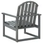 Sillones de jardín 2 unidades madera maciza de acacia gris de vidaXL, Sillas de jardín - Ref: Foro24-312419, Precio: 178,52 €...