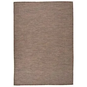 Brauner flachgewebter Outdoor-Teppich 140x200 cm von vidaXL, Teppiche - Ref: Foro24-340789, Preis: 52,41 €, Rabatt: %