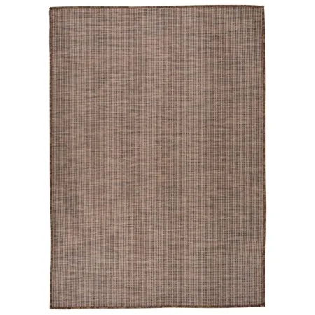Brown flat weave outdoor rug 140x200 cm by vidaXL, Rugs - Ref: Foro24-340789, Price: 49,37 €, Discount: %