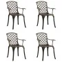 Garden chairs 4 units cast aluminum bronze by vidaXL, Garden chairs - Ref: Foro24-315571, Price: 503,70 €, Discount: %