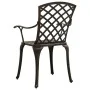 Garden chairs 4 units cast aluminum bronze by vidaXL, Garden chairs - Ref: Foro24-315571, Price: 503,70 €, Discount: %