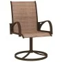 Gartendrehstühle 2 Stück Textilene und brauner Stahl von vidaXL, Gartenstühle - Ref: Foro24-312278, Preis: 188,31 €, Rabatt: %