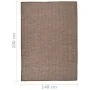 Brown flat weave outdoor rug 140x200 cm by vidaXL, Rugs - Ref: Foro24-340789, Price: 49,37 €, Discount: %