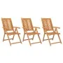 Liegende Gartenstühle 3 Stück aus massivem Akazienholz von vidaXL, Gartenstühle - Ref: Foro24-362232, Preis: 258,32 €, Rabatt: %