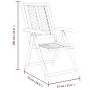 Liegende Gartenstühle 3 Stück aus massivem Akazienholz von vidaXL, Gartenstühle - Ref: Foro24-362232, Preis: 258,32 €, Rabatt: %