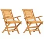 Sillas de jardín plegables 2 uds madera maciza teca 56x63x90 cm de vidaXL, Sillas de jardín - Ref: Foro24-362756, Precio: 187...
