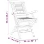 Folding garden chairs 2 pcs solid teak wood 56x63x90 cm by vidaXL, Garden chairs - Ref: Foro24-362756, Price: 187,38 €, Disco...