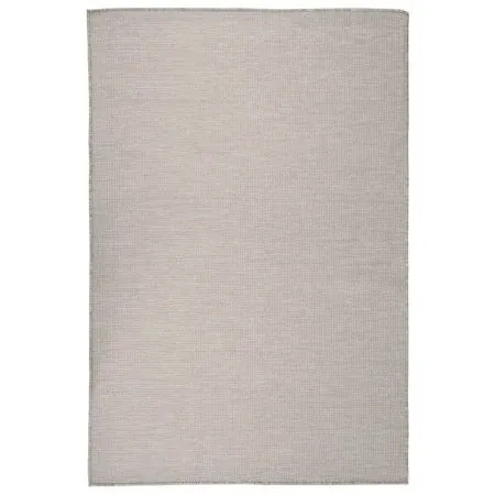 Alfombra de exterior de tejido plano gris taupe 120x170 cm de vidaXL, Alfombras - Ref: Foro24-340781, Precio: 36,63 €, Descue...