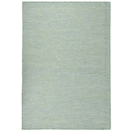 Türkisfarbener Flachgewebe-Outdoor-Teppich 140x200 cm von vidaXL, Teppiche - Ref: Foro24-340804, Preis: 68,11 €, Rabatt: %