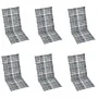 Folding garden chairs 6 units and solid acacia wood cushions by vidaXL, Garden chairs - Ref: Foro24-3064133, Price: 470,59 €,...