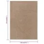 Alfombra de pelo corto marrón 120x170 cm de vidaXL, Alfombras - Ref: Foro24-340355, Precio: 38,03 €, Descuento: %