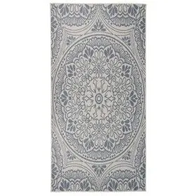 Alfombra de exterior de tejido plano rayas azules 100x200 cm de vidaXL, Alfombras - Ref: Foro24-340829, Precio: 38,94 €, Desc...
