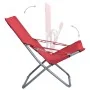 Sillas de playa plegables 2 unidades tela rojo von vidaXL, Gartenstühle - Ref: Foro24-47904, Preis: 110,62 €, Rabatt: %
