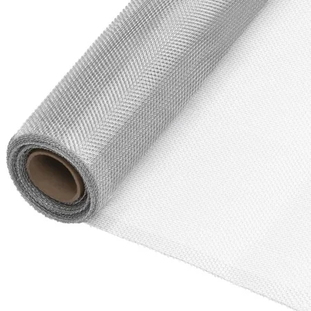 Silver aluminum mosquito net 80x1000 cm by vidaXL, fence panels - Ref: Foro24-150849, Price: 30,82 €, Discount: %