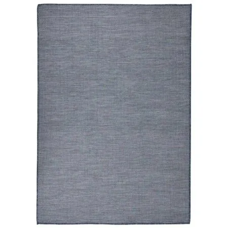 Alfombra de exterior de tejido plano azul 140x200 cm de vidaXL, Alfombras - Ref: Foro24-340797, Precio: 57,46 €, Descuento: %