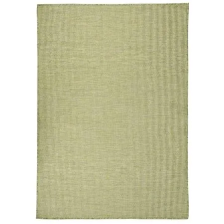 Alfombra de exterior de tejido plano verde 140x200 cm de vidaXL, Alfombras - Ref: Foro24-340811, Precio: 66,88 €, Descuento: %