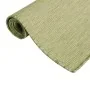Alfombra de exterior de tejido plano verde 140x200 cm de vidaXL, Alfombras - Ref: Foro24-340811, Precio: 66,88 €, Descuento: %