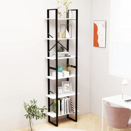Weißes Sperrholzregal 60x30x210 cm von vidaXL, Bücherregale und Regale - Ref: Foro24-806517, Preis: 71,14 €, Rabatt: %