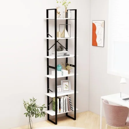 White plywood shelf 60x30x210 cm by vidaXL, Bookcases and shelves - Ref: Foro24-806517, Price: 71,14 €, Discount: %