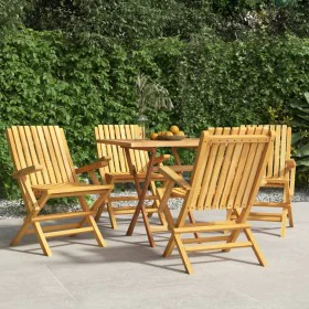 Klappbare Gartenstühle 4 Stk. Massivholz Teak 61x67x90 cm von vidaXL, Gartenstühle - Ref: Foro24-3155055, Preis: 307,63 €, Ra...