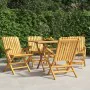 Folding garden chairs 4 pcs solid teak wood 61x67x90 cm by vidaXL, Garden chairs - Ref: Foro24-3155055, Price: 307,63 €, Disc...