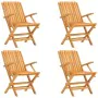 Klappbare Gartenstühle 4 Stk. Massivholz Teak 61x67x90 cm von vidaXL, Gartenstühle - Ref: Foro24-3155055, Preis: 307,63 €, Ra...