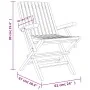Folding garden chairs 4 pcs solid teak wood 61x67x90 cm by vidaXL, Garden chairs - Ref: Foro24-3155055, Price: 307,63 €, Disc...