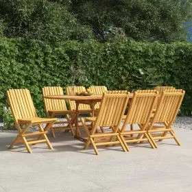 Klappbare Gartenstühle 8 Stück aus massivem Teakholz 47x47x89 cm von vidaXL, Gartenstühle - Ref: Foro24-3155054, Preis: 668,4...